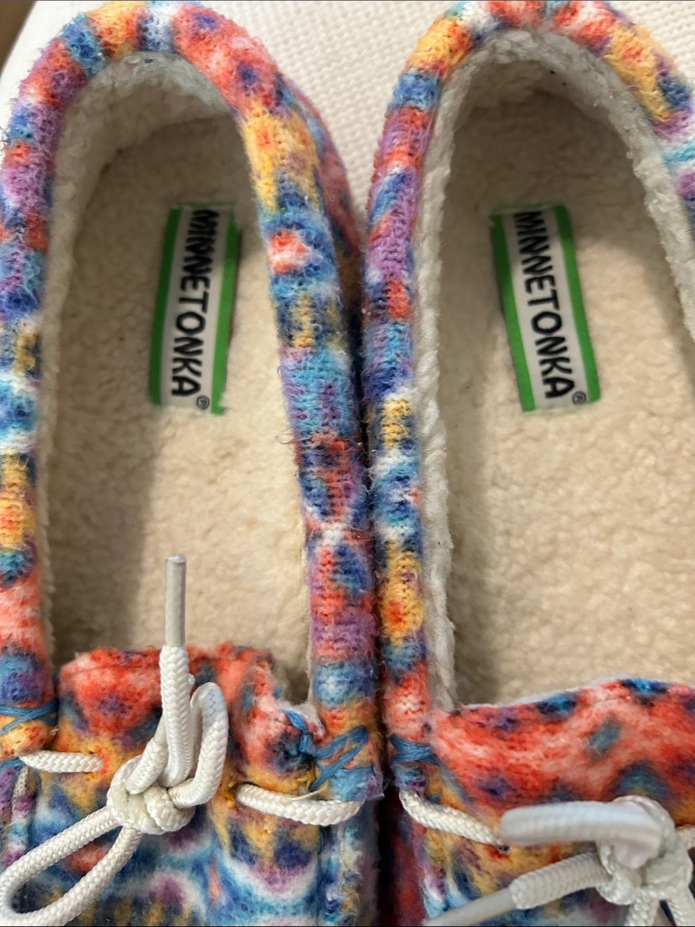 Minnetonka Eco Oak Slippers, Orange Sunset, Size 10, NWOT open package - Picture 9 of 13